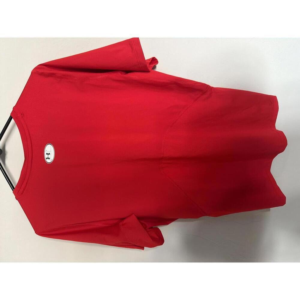 Under Armour HeatGear Red Compression T-Shirt XXL - Picture 3 of 3